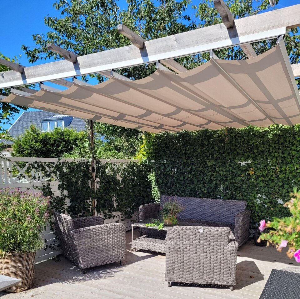 vacker pergolamarkis